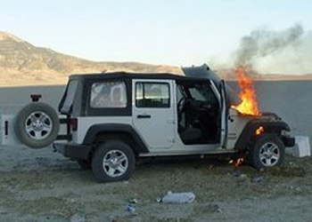 Insolite : Jeep Wrangler et Chevrolet Cruze, les moteurs qui flambent
