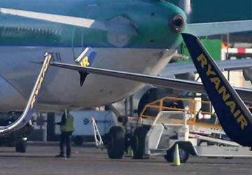 Accrochage entre deux avions de Ryanair à Dublin